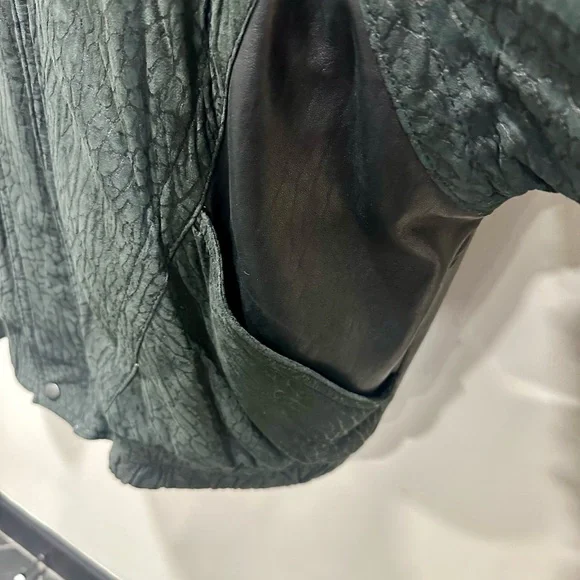 Andrew Marc Black Leather Jacket Size Large - Picture 5 of 16